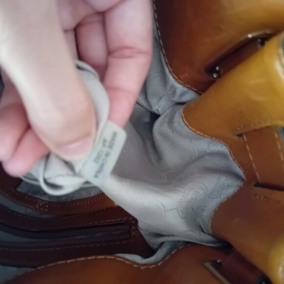 Michael Kors Hamilton Est/West Brown Logo Satchel Purse Bag - Picture 3 of 16